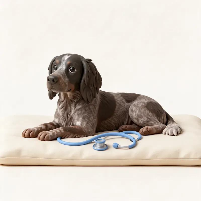 Spaniel picardo: tranquilo y sano (ilustración)