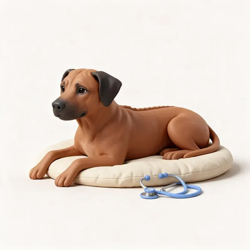 Rhodesian ridgeback: tranquilo y sano (ilustración)