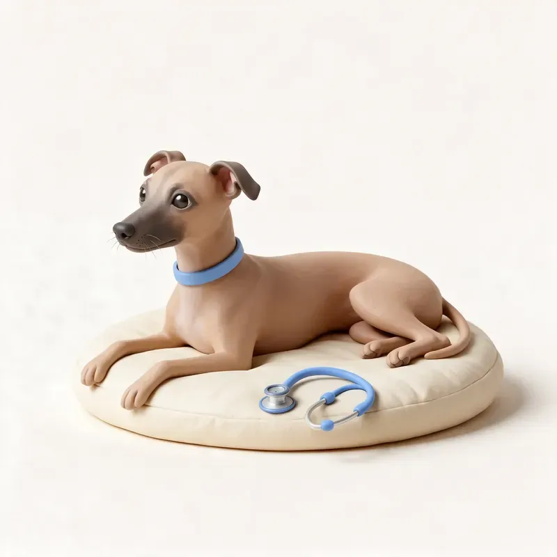 Galgo italiano: tranquilo y sano (ilustración)