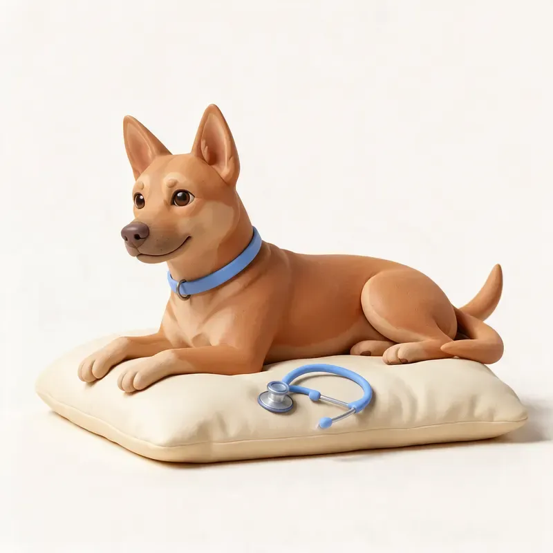 Carolina Dog: tranquilo y sano (ilustración)