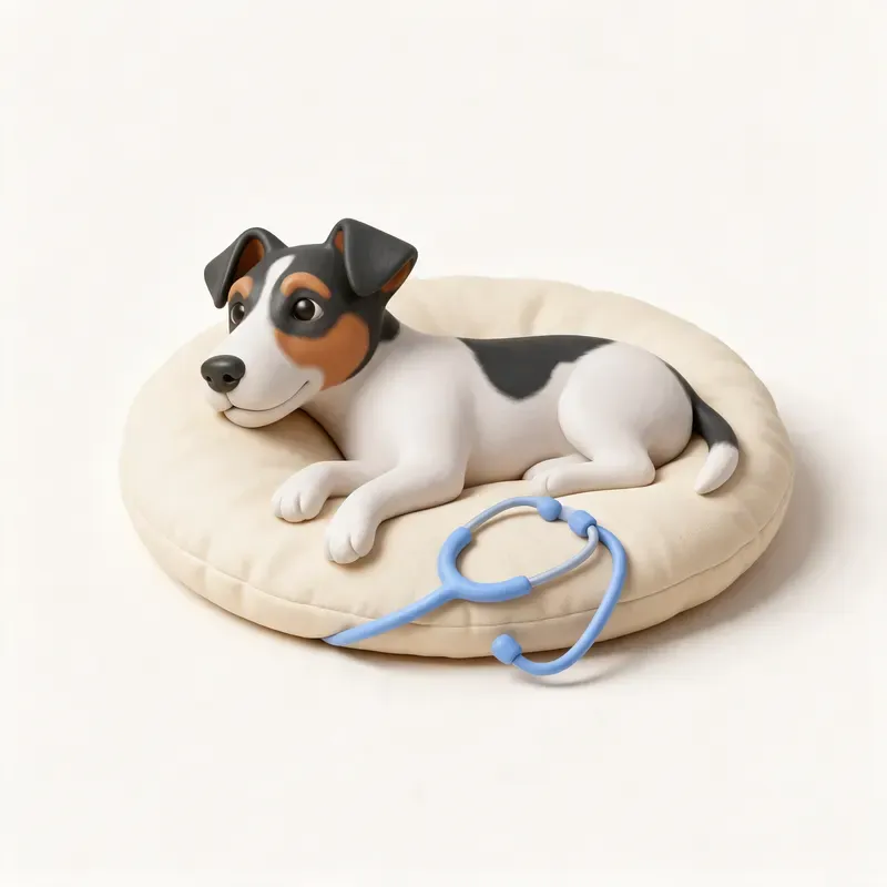Fox terrier de pelo liso: tranquilo y sano (ilustración)