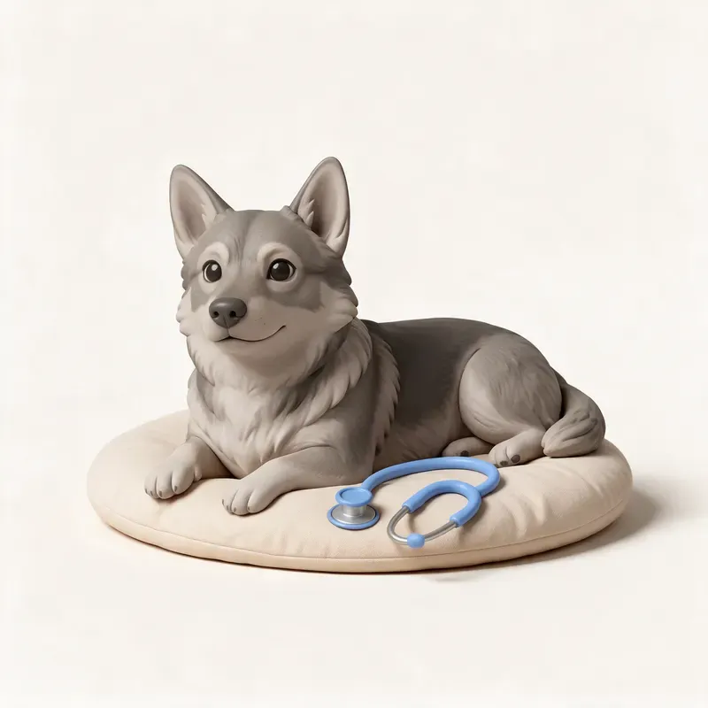 Spitz de Västergötland (vallhund sueco): tranquilo y sano (ilustración)