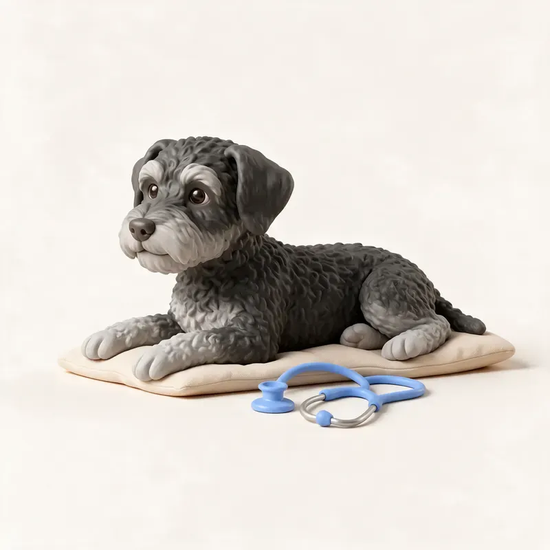 Schnoodle: tranquilo y sano (ilustración)