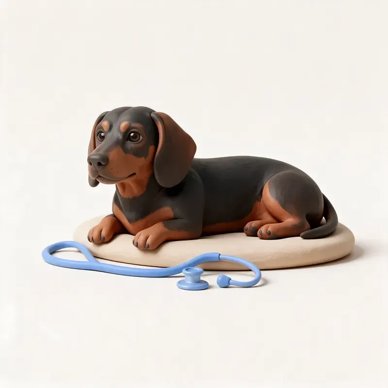Basset de los Alpes: tranquilo y sano (ilustración)