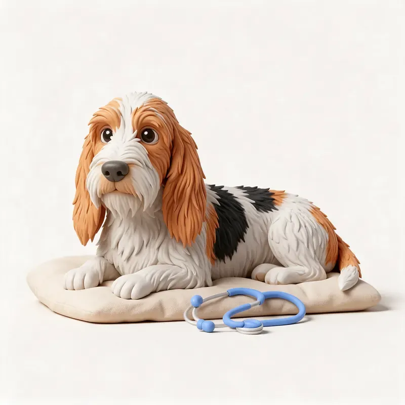 Gran basset grifón vendeano: tranquilo y sano (ilustración)