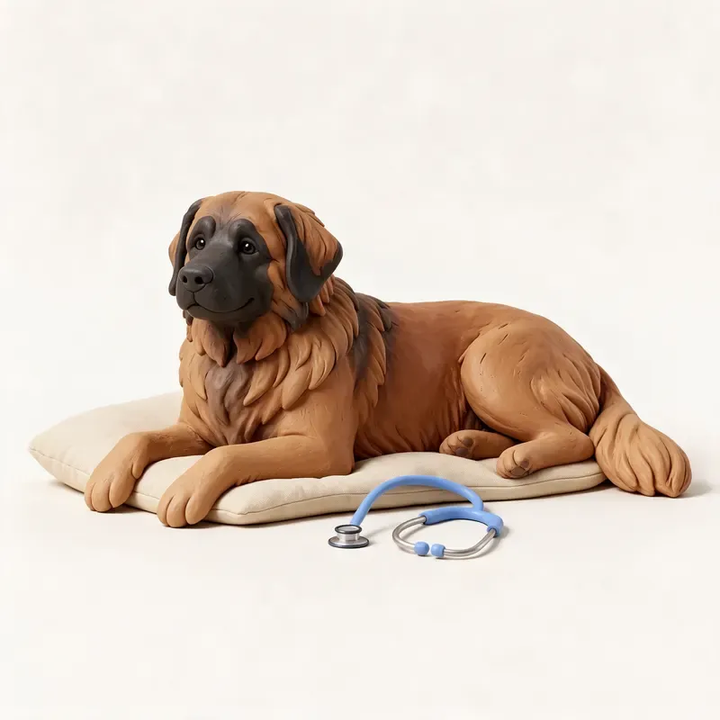 Leonberger: tranquilo y sano (ilustración)