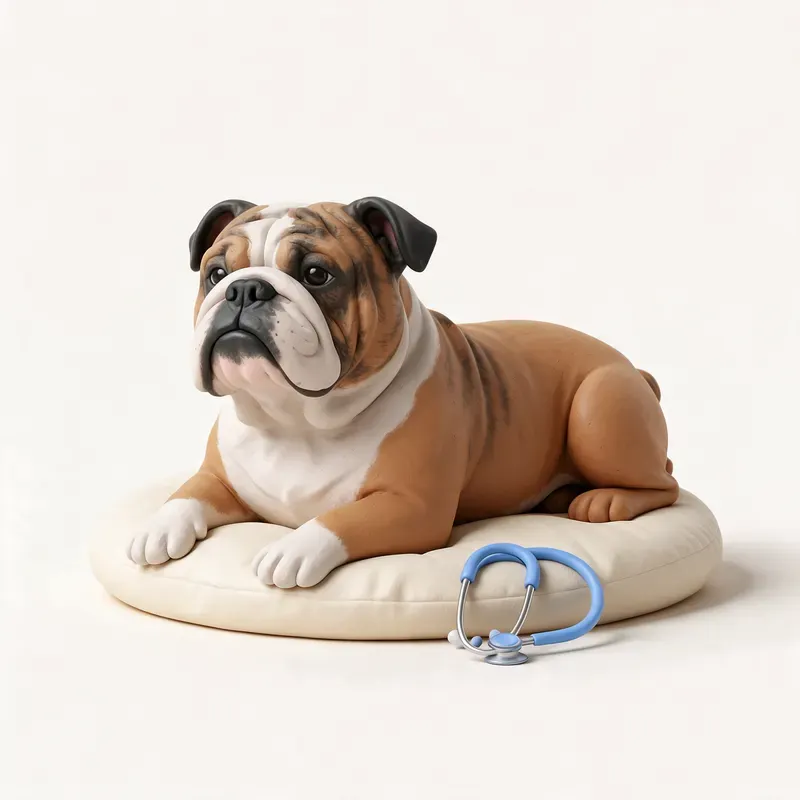 Bulldog inglés: tranquilo y sano (ilustración)