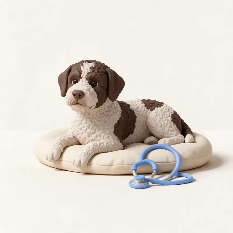Lagotto romagnolo: tranquilo y sano (ilustración)