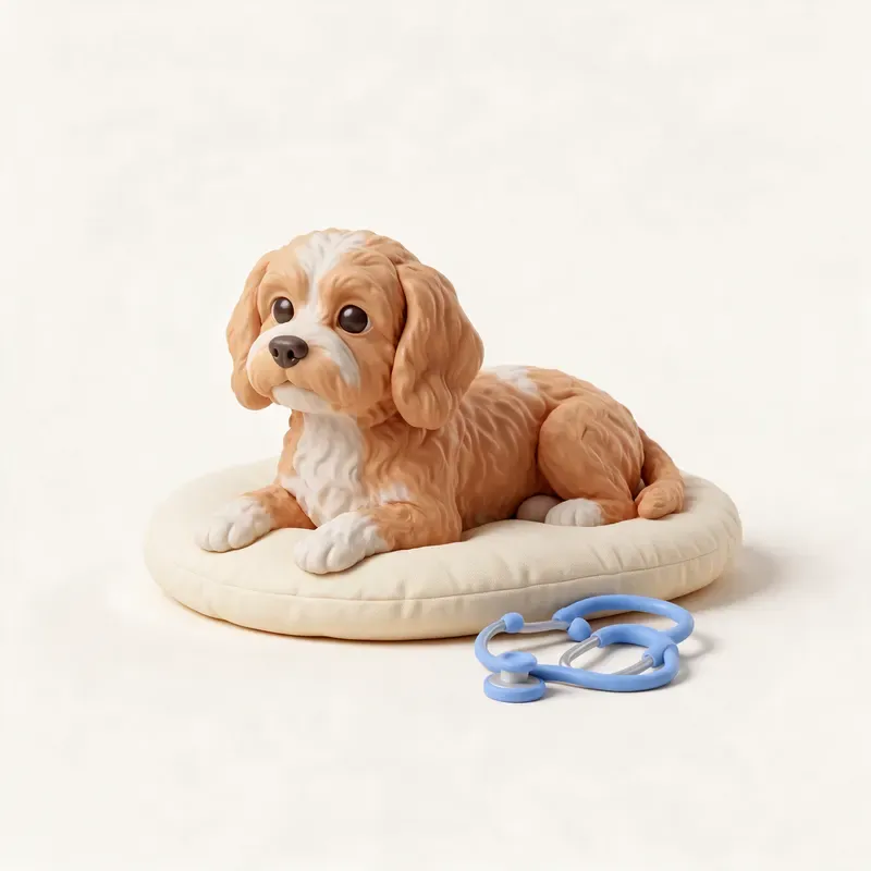 Cavapoo: tranquilo y sano (ilustración)