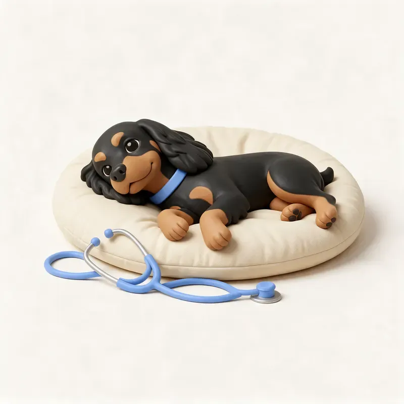Cocker spaniel americano: tranquilo y sano (ilustración)