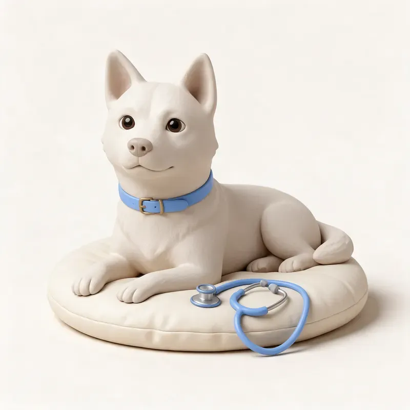 Jindo coreano: tranquilo y sano (ilustración)