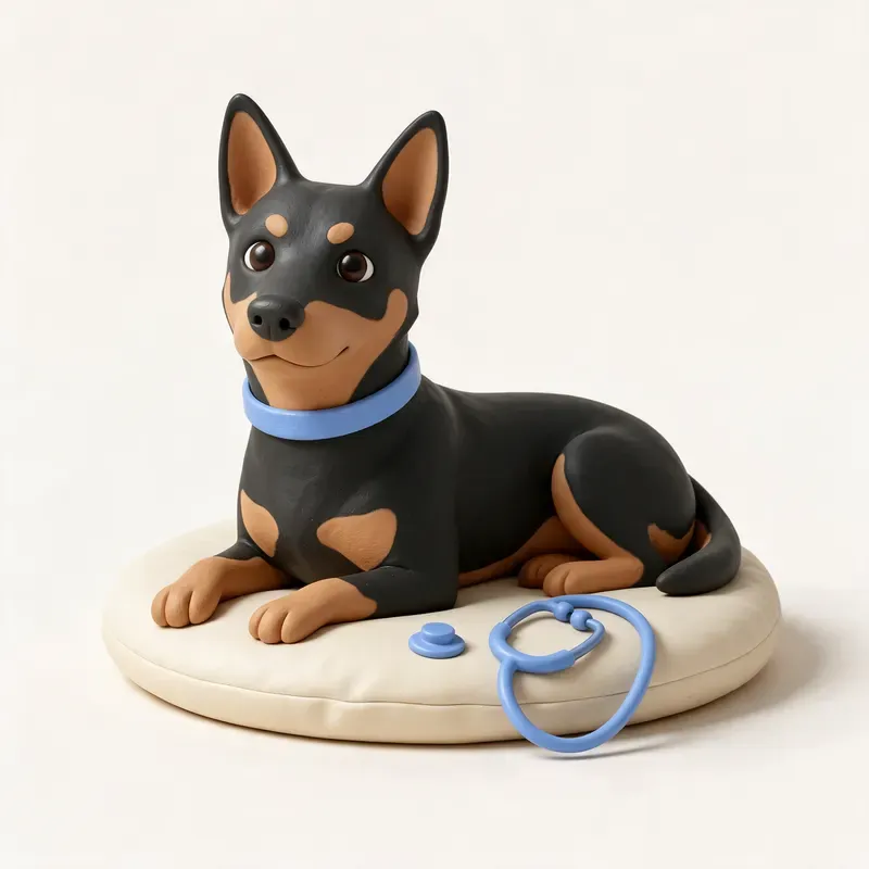 Kelpie australiano: tranquilo y sano (ilustración)