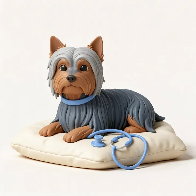 Silky terrier australiano: tranquilo y sano (ilustración)