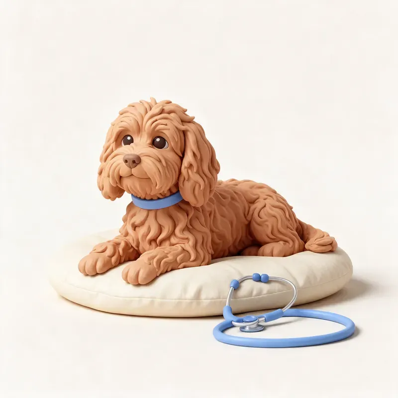 Cockapoo: tranquilo y sano (ilustración)