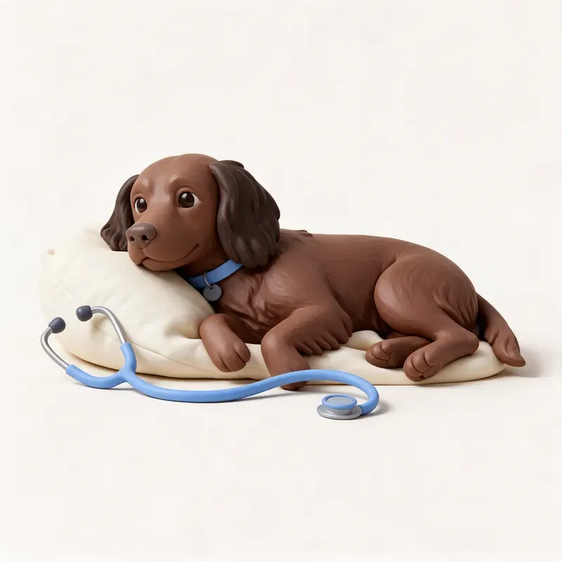 Boykin spaniel: tranquilo y sano (ilustración)