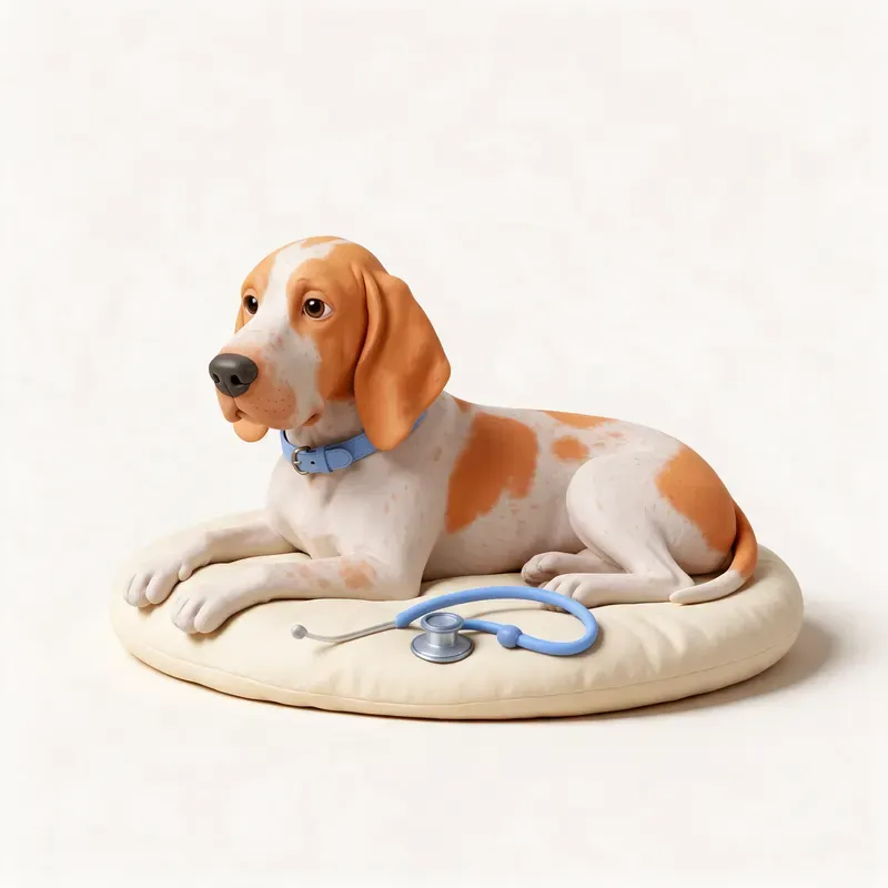Braco italiano: tranquilo y sano (ilustración)