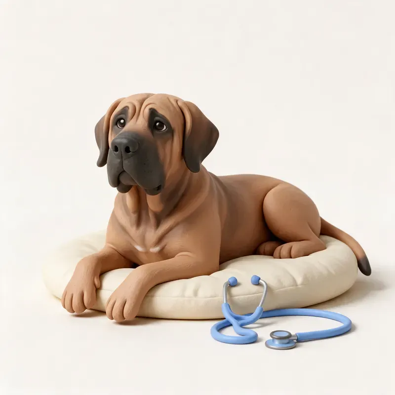 Fila brasileño: tranquilo y sano (ilustración)
