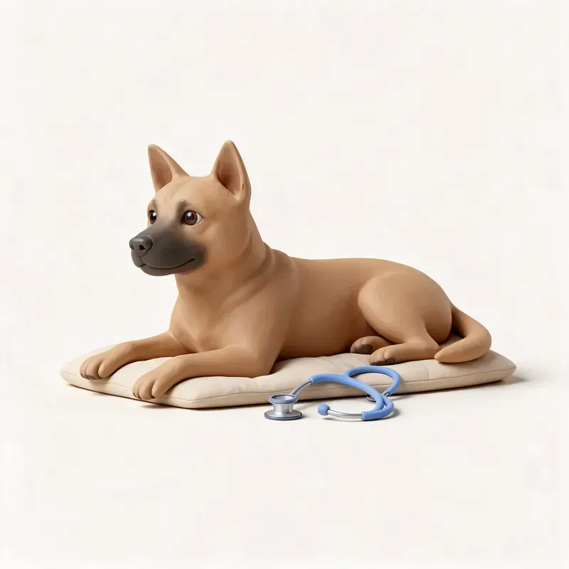 Perro de Taiwán: tranquilo y sano (ilustración)