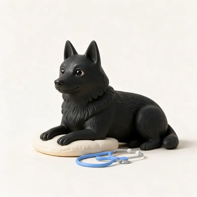 Schipperke: tranquilo y sano (ilustración)