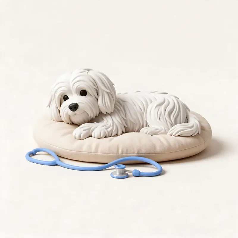 Coton de Tulear: tranquilo y sano (ilustración)