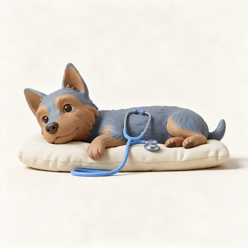 Terrier australiano: tranquilo y sano (ilustración)