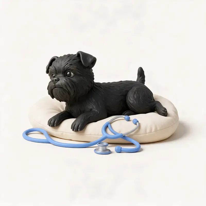 Affenpinscher: tranquilo y sano (ilustración)