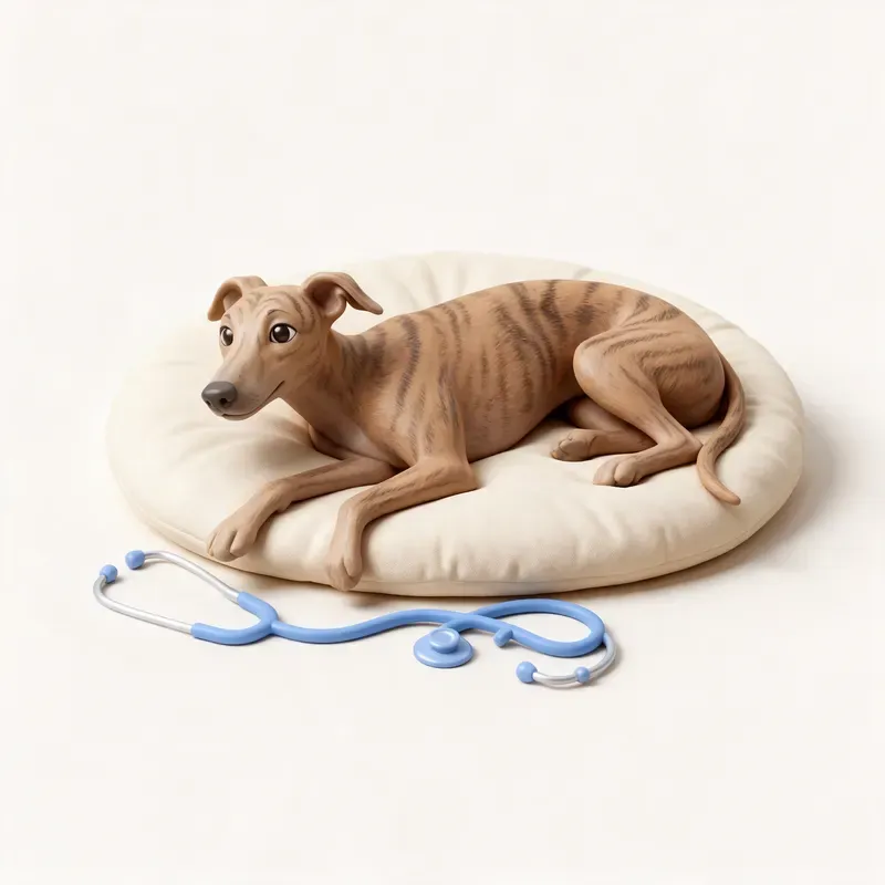 Galgo español: tranquilo y sano (ilustración)