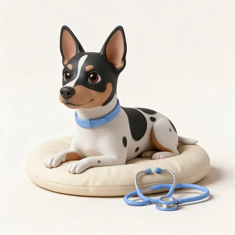 Rat terrier americano: tranquilo y sano (ilustración)