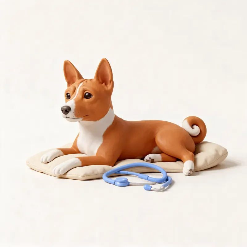 Basenji: tranquilo y sano (ilustración)