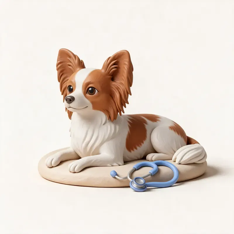 Spaniel enano continental (Papillón / Phalène): tranquilo y sano (ilustración)