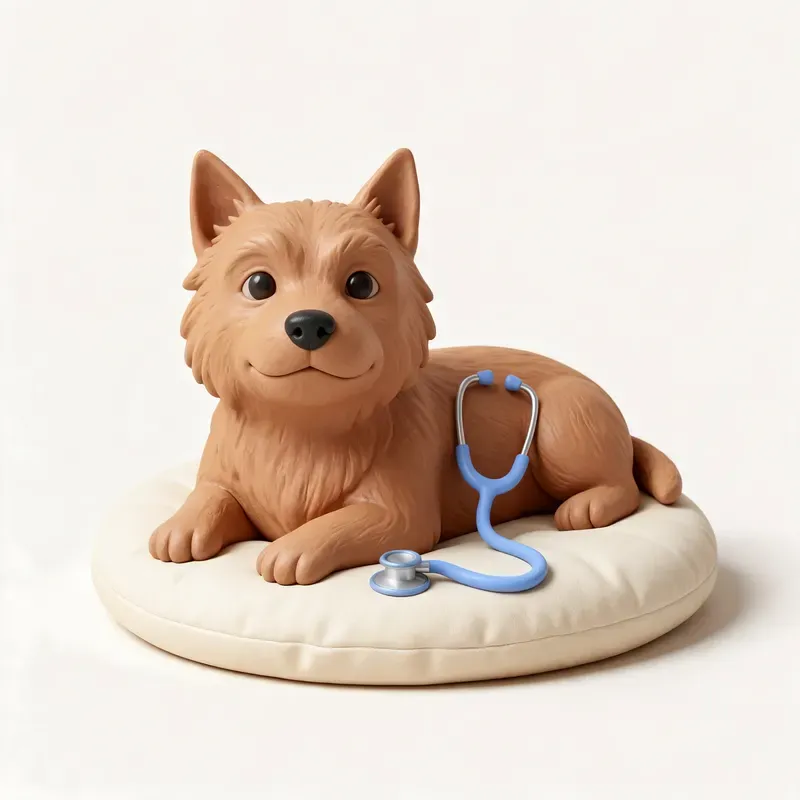 Norwich terrier: tranquilo y sano (ilustración)