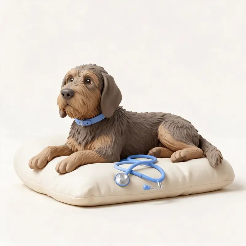 Otterhound: tranquilo y sano (ilustración)