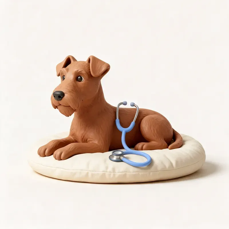 Terrier irlandés: tranquilo y sano (ilustración)