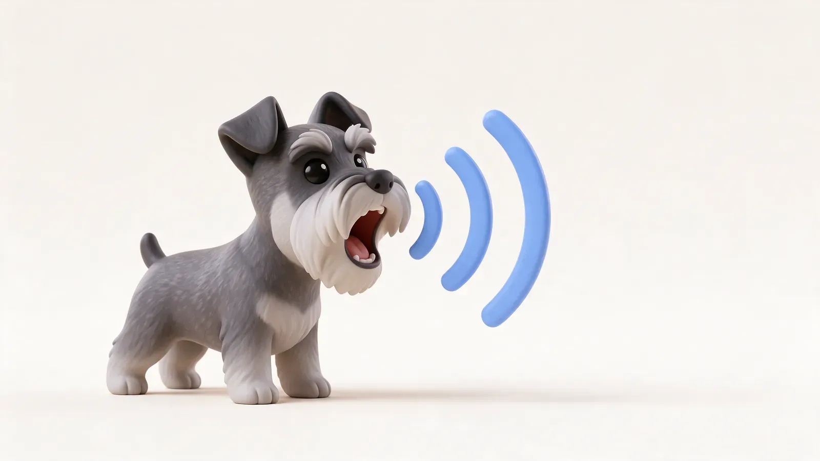 Schnauzer ladrando