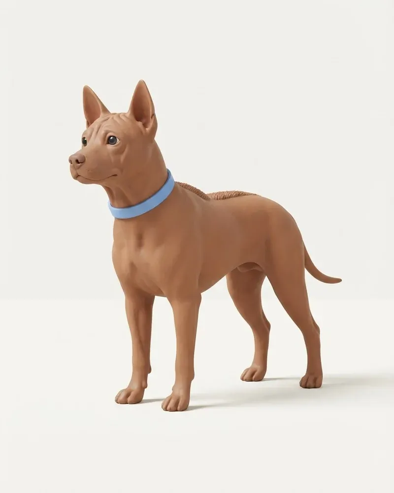 Ilustración 3D de un thai ridgeback